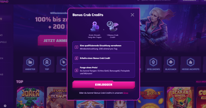 roby bonus crab